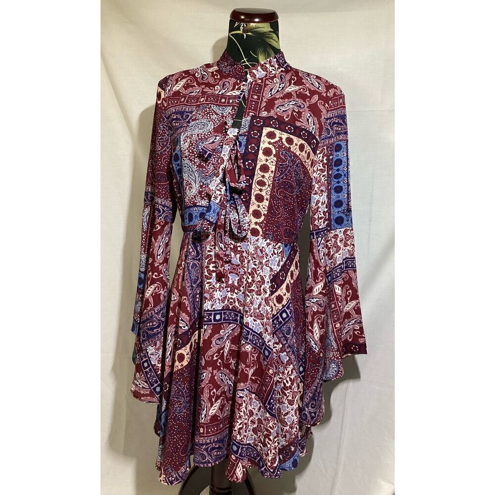Romeo and Juliet‎ Couture classic bohemian print dress